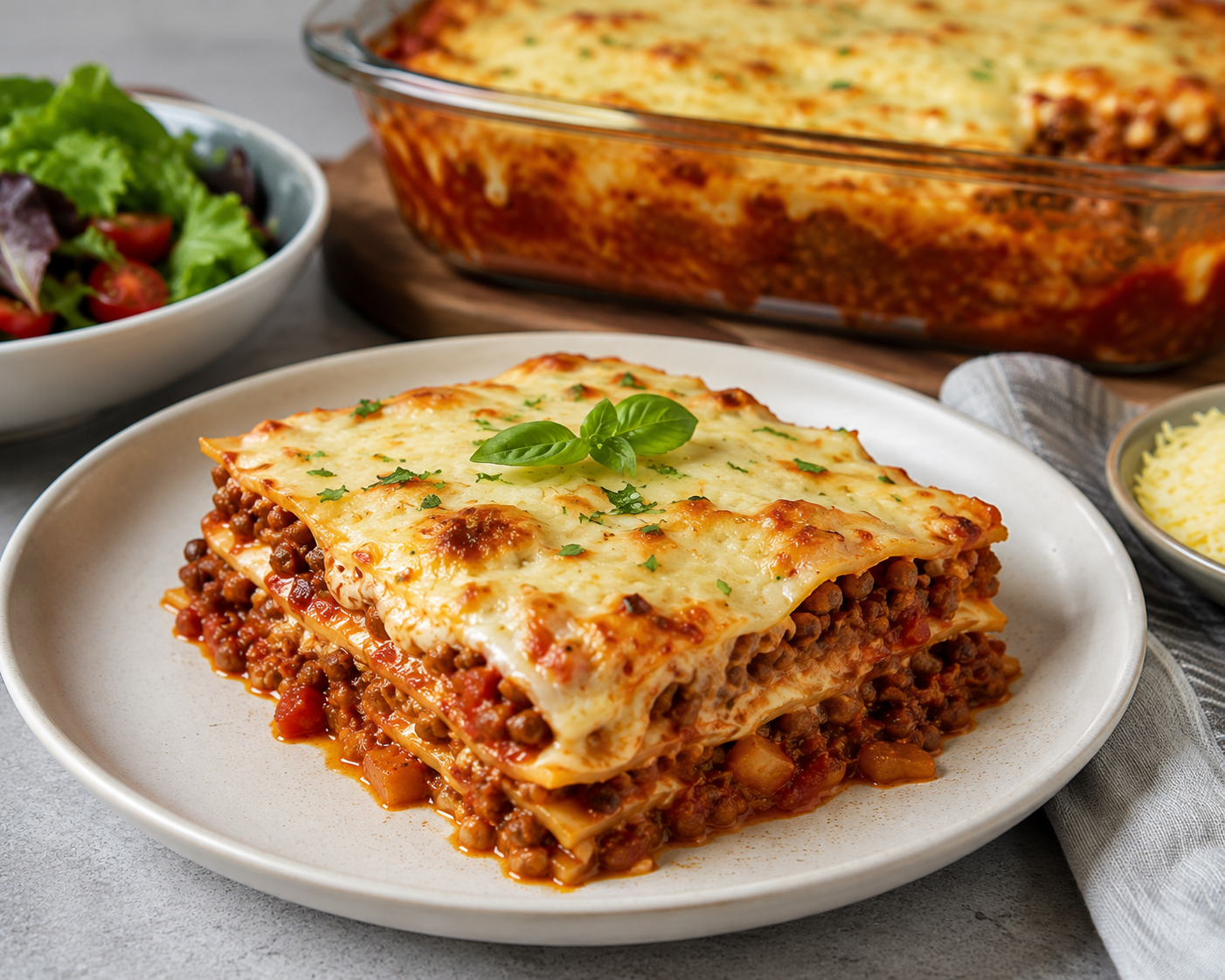 Quorn mince lasagne